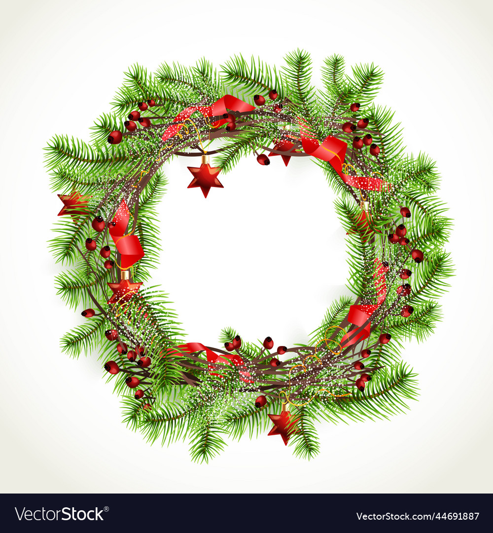 Realistic Christmas Wreath 