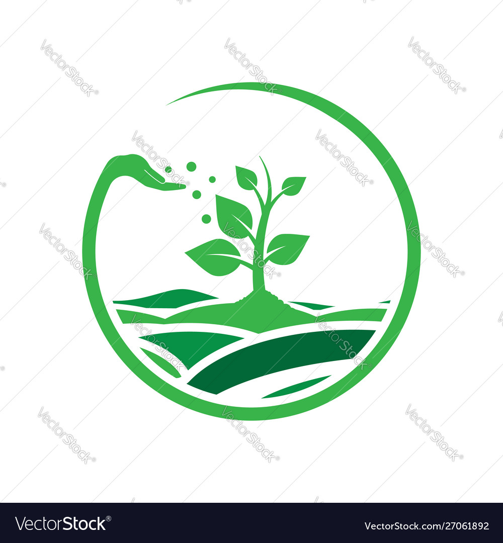 Farm logo isolated on white background Royalty Free Vector