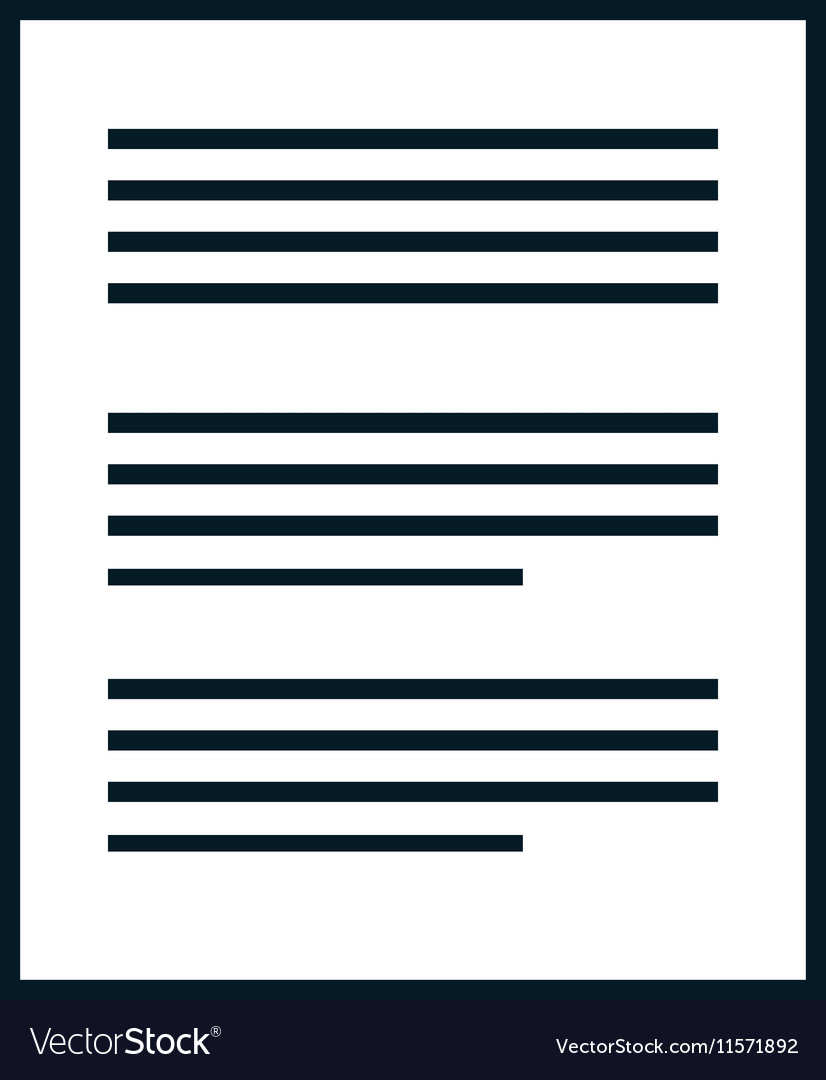 Paper document file isolated icon