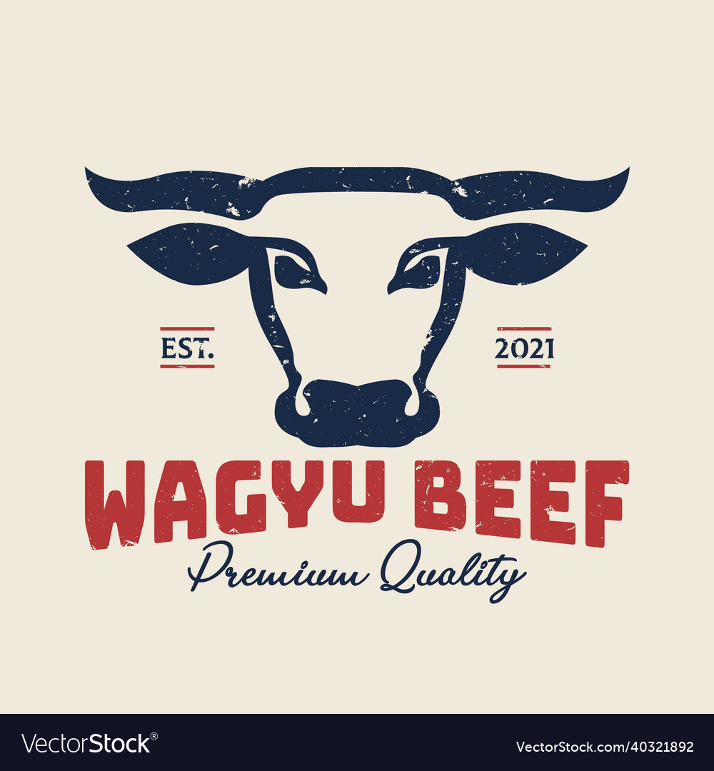 Wagyu beef japanese meat images design Royalty Free Vector