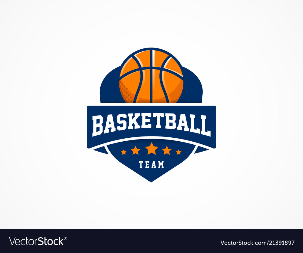 Basketball logo american sports symbol and icon Vector Image