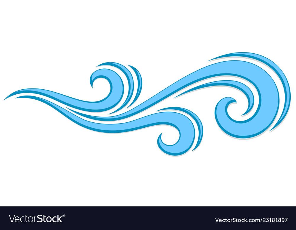 Big wave Royalty Free Vector Image - VectorStock