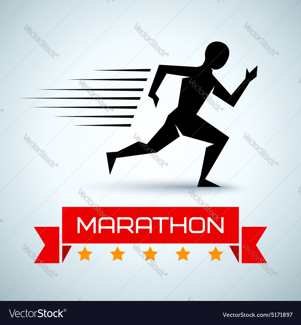 Marathon Royalty Free Vector Image - VectorStock