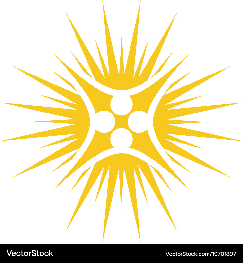 Sun logo template Royalty Free Vector Image - VectorStock