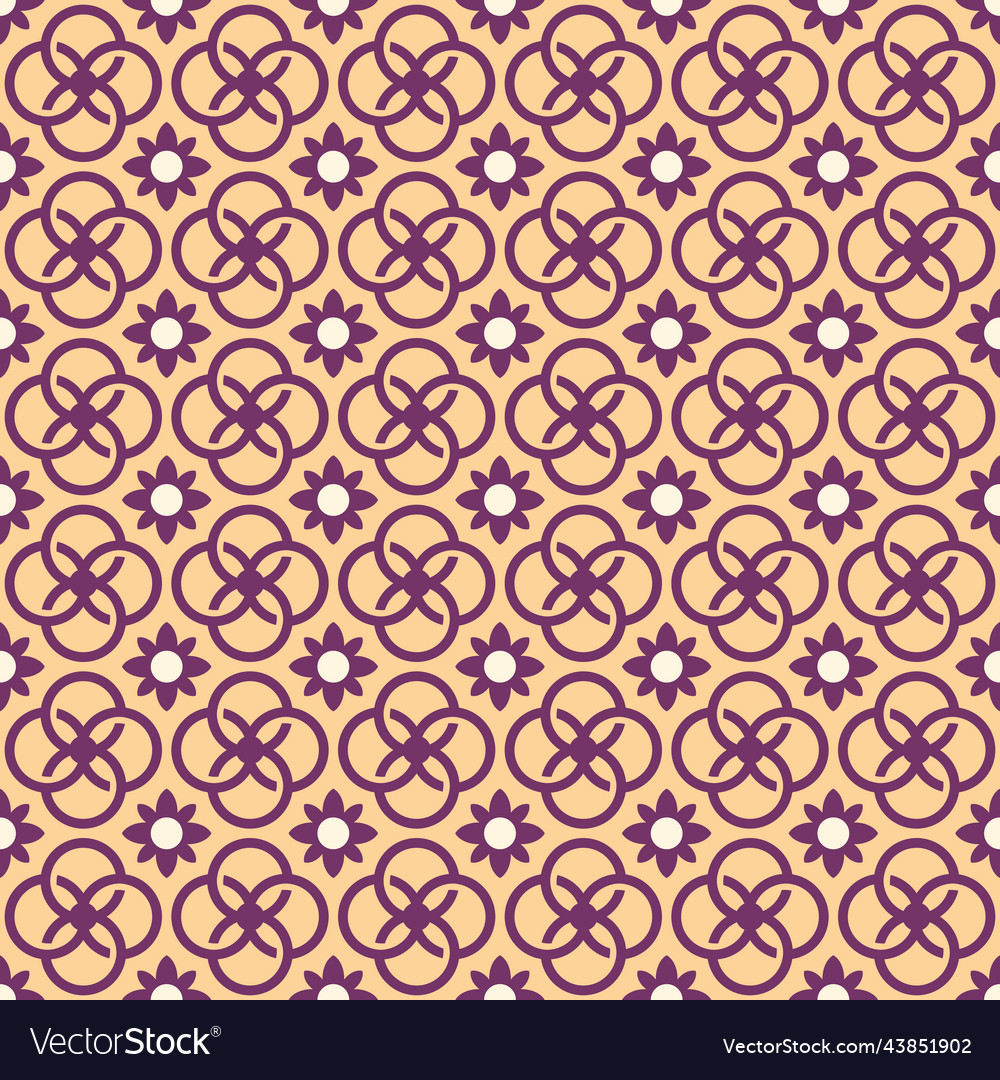 Decorative tile pattern design geometric Vector Image