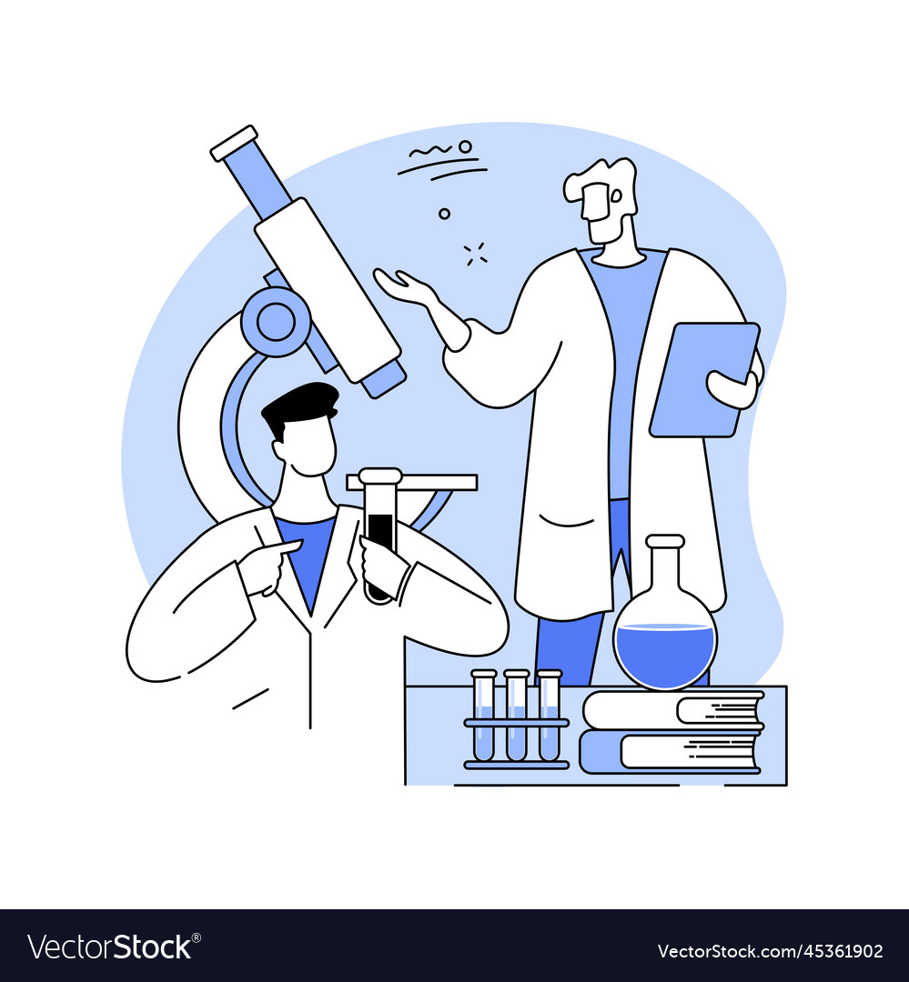 Laboratory course isolated cartoon Royalty Free Vector Image