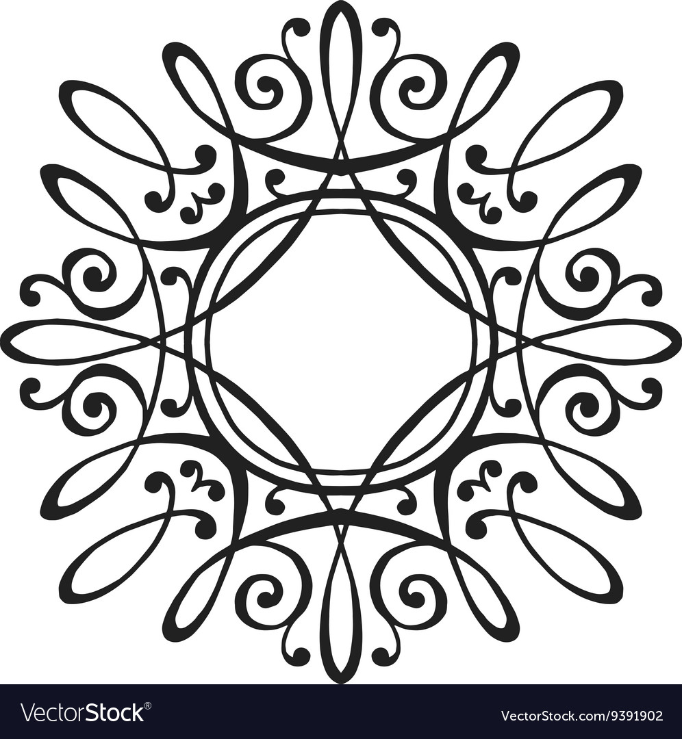 luxury monogram template royalty free vector image