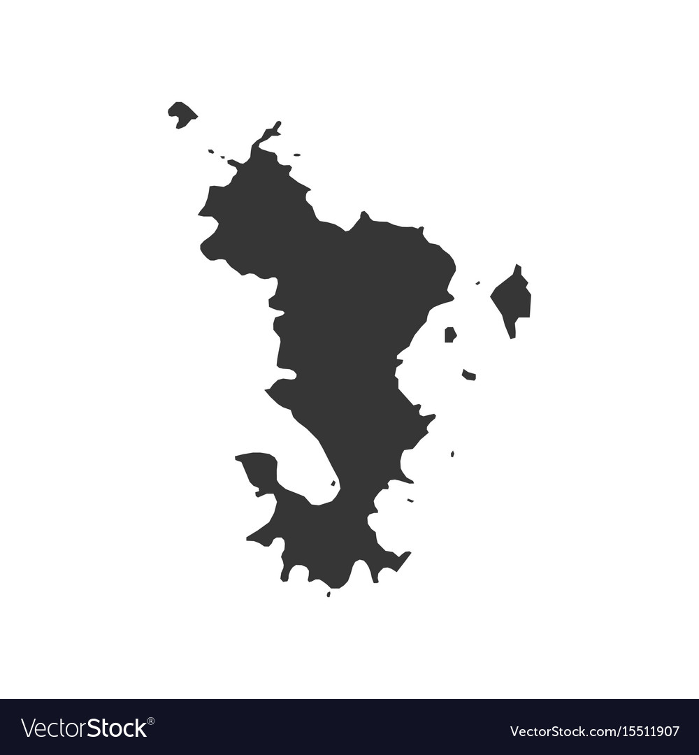 Mayotte map outline Royalty Free Vector Image - VectorStock