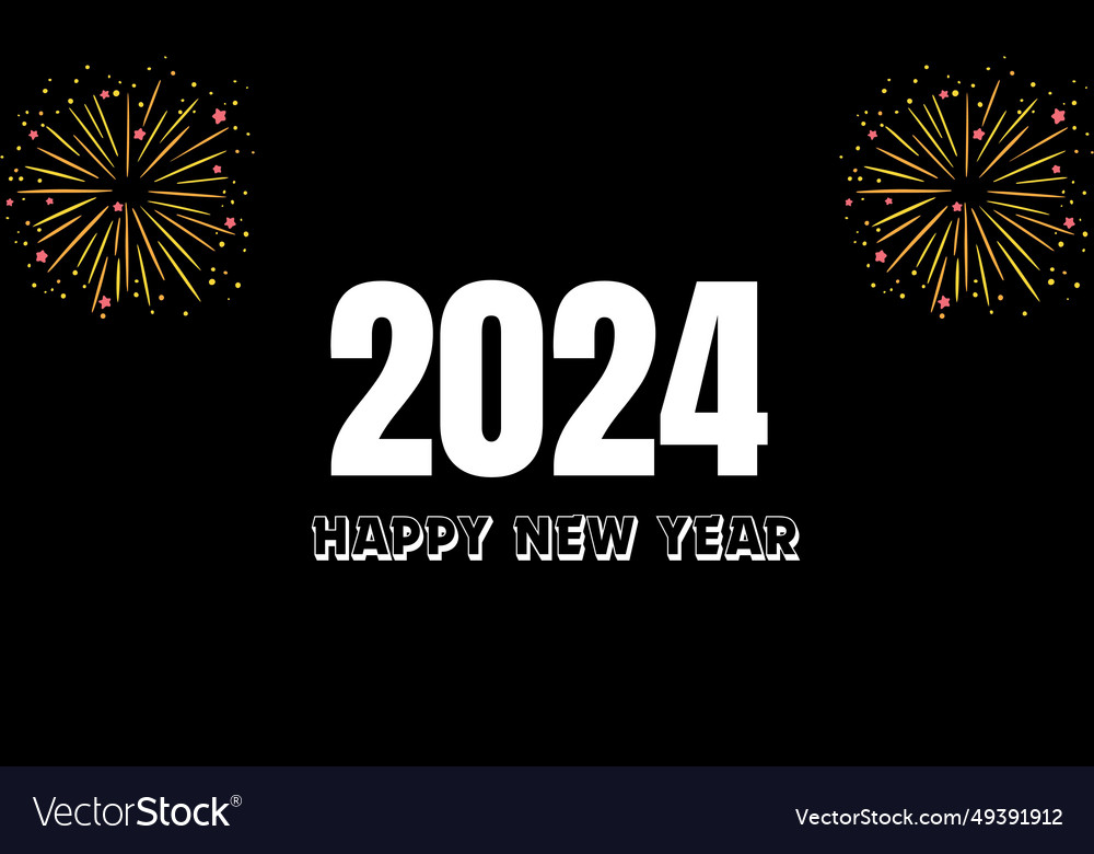 2024 Celebration And New Year Image Royalty Free Vector