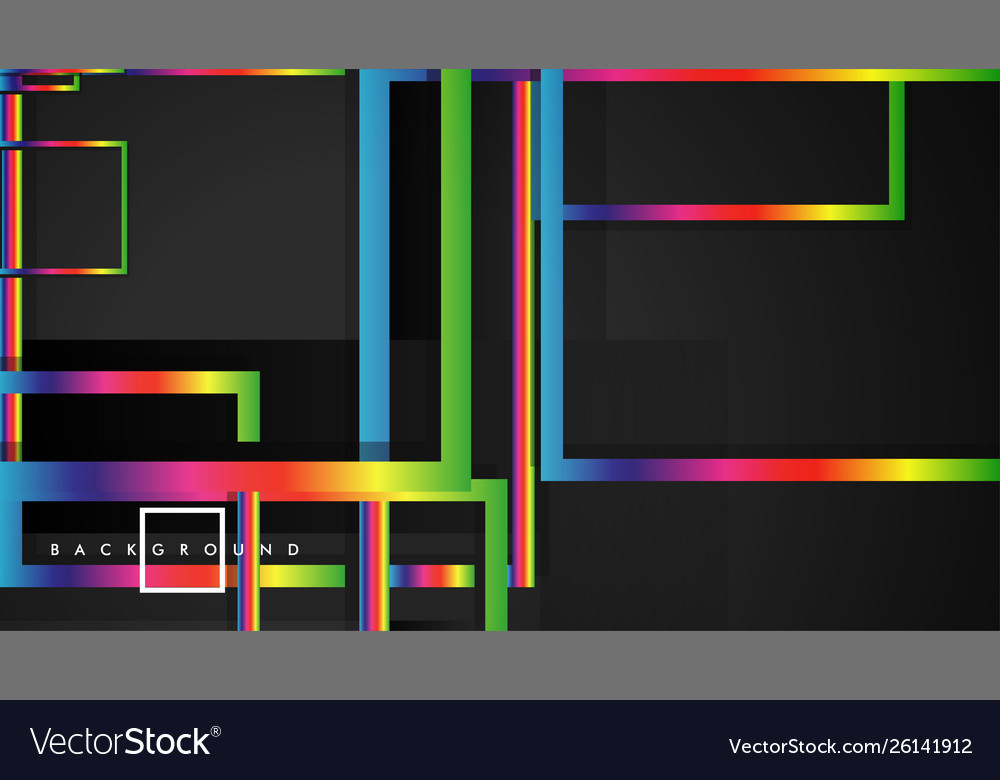 Modern abstract squares backgrounds with a black Vector Image