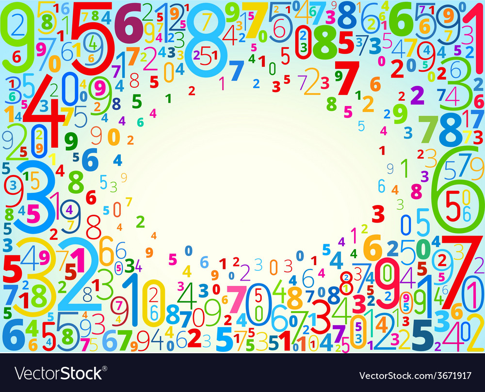 Details 100 numbers background image