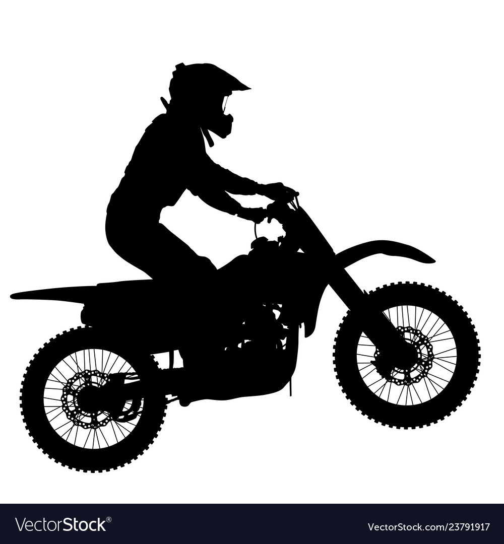 Premium Vector  Silhouette of motorcycle rider performing trick on white  background