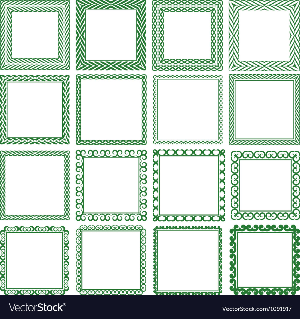 Square frame Royalty Free Vector Image - VectorStock