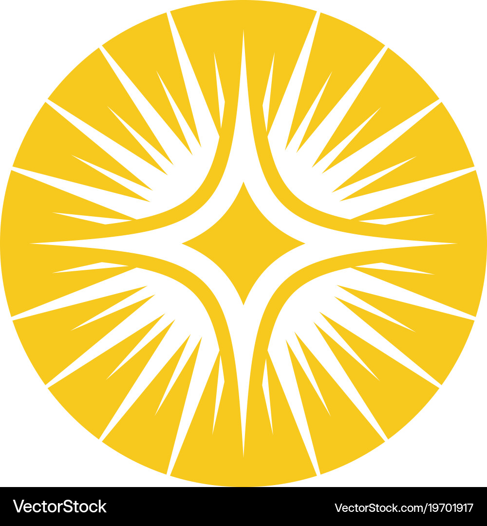 Sun logo template Royalty Free Vector Image - VectorStock