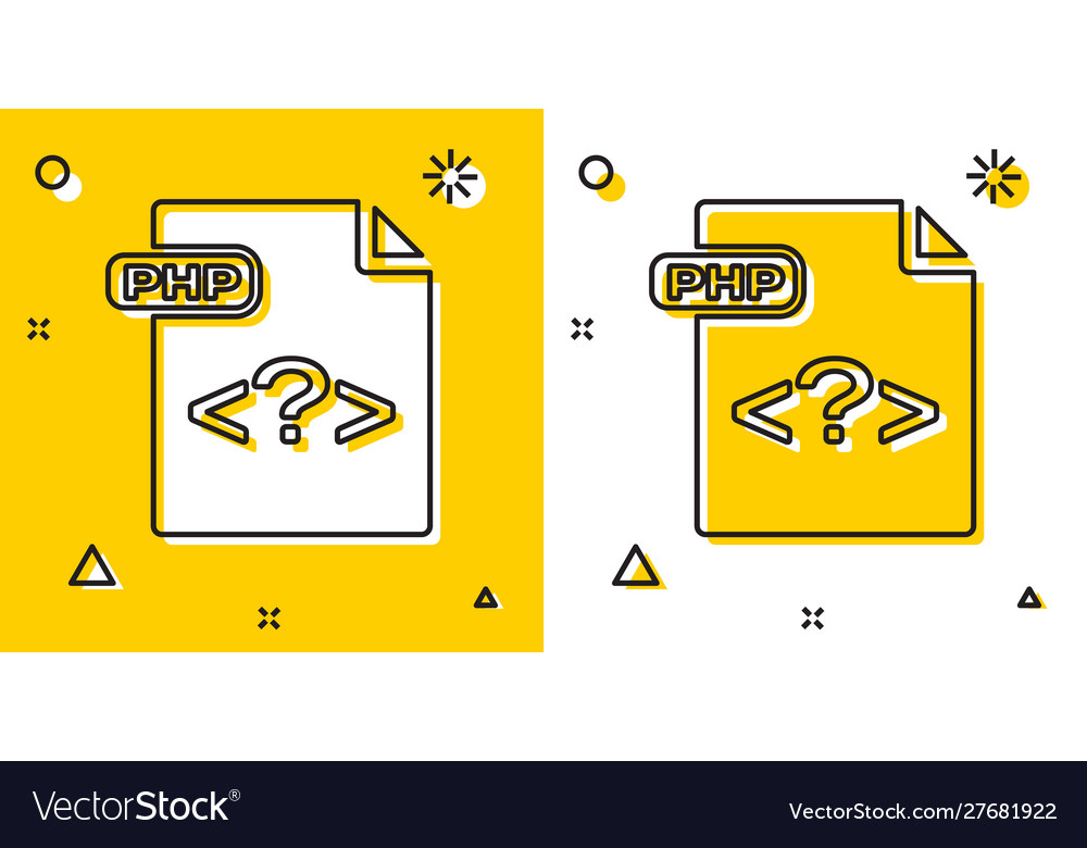 Black Php File Document Download Php Button Icon Vector Image Black Php File Document Download Php Button Icon Vector Image