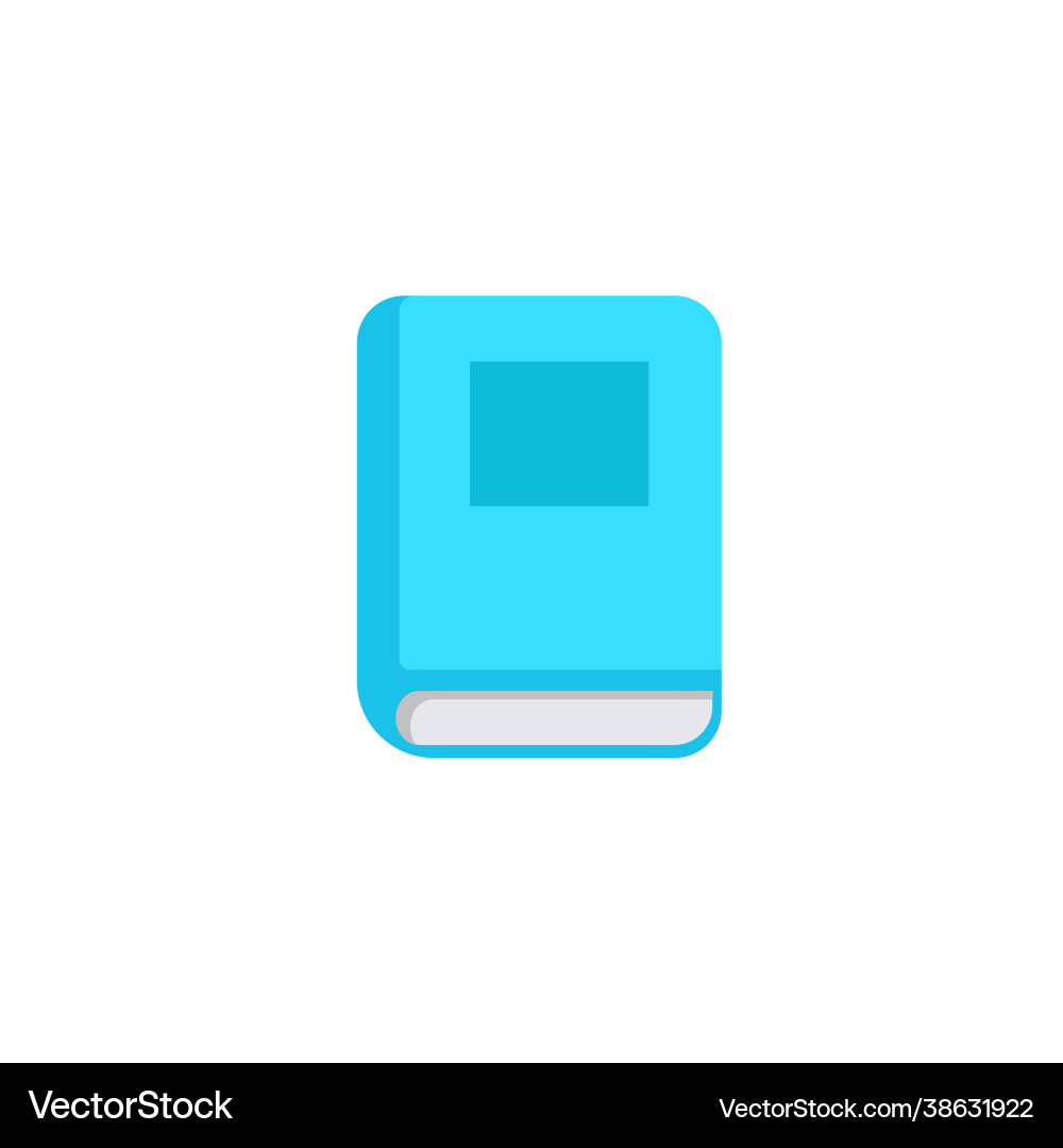 Book clipart isolated simple flat clipart Vector Image
