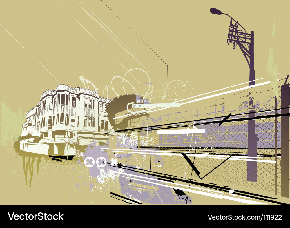 Urban background Royalty Free Vector Image - VectorStock