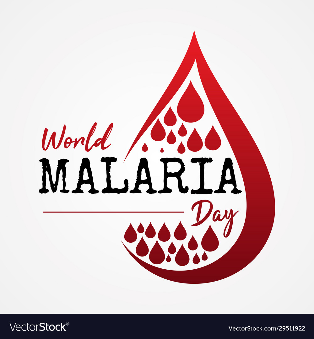 World malaria day letter for element design Vector Image