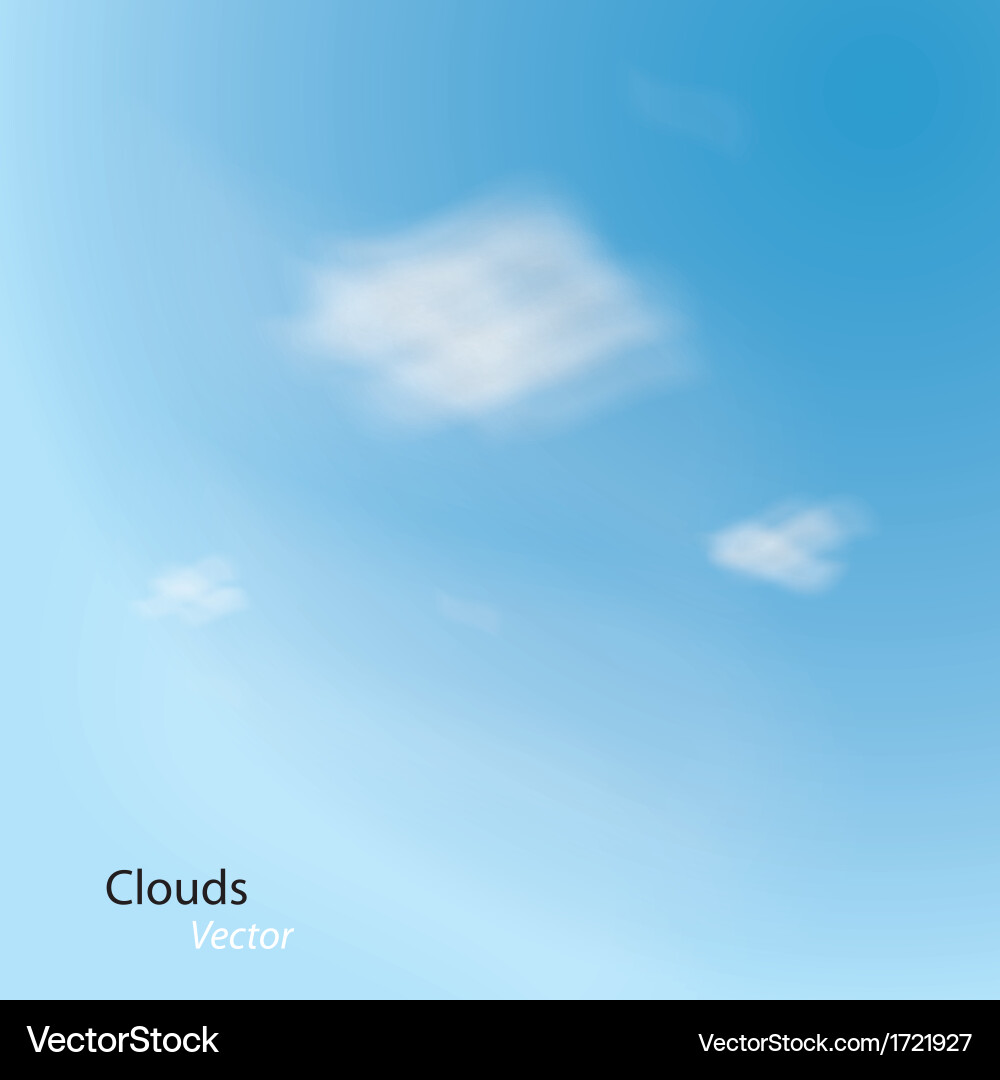 Cloudy sky Royalty Free Vector Image - VectorStock
