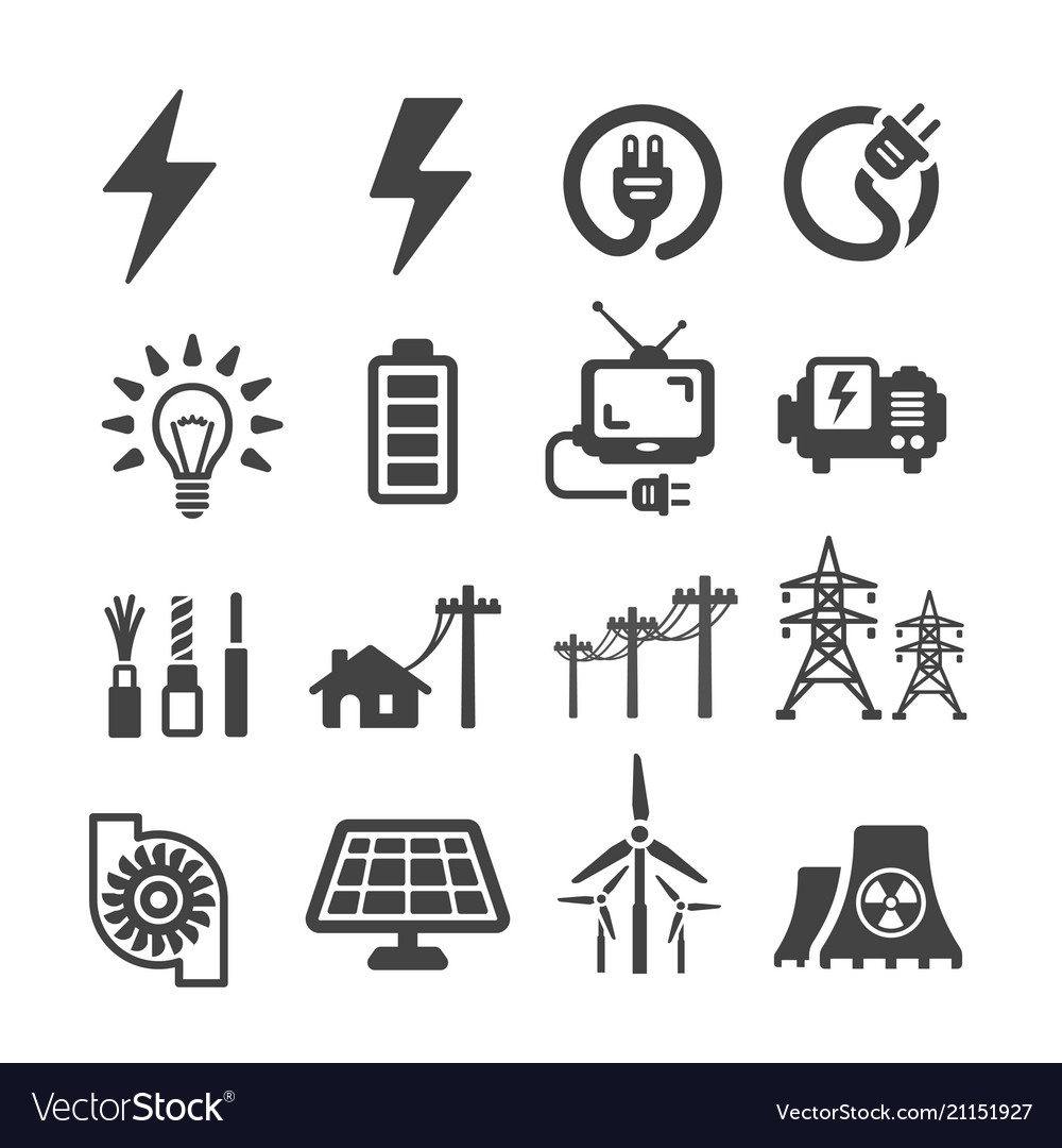 Electric icon Royalty Free Vector Image - VectorStock