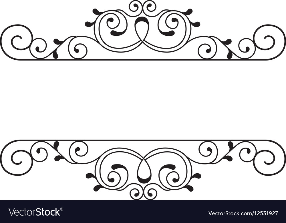 Elegant victorian frame icon Royalty Free Vector Image