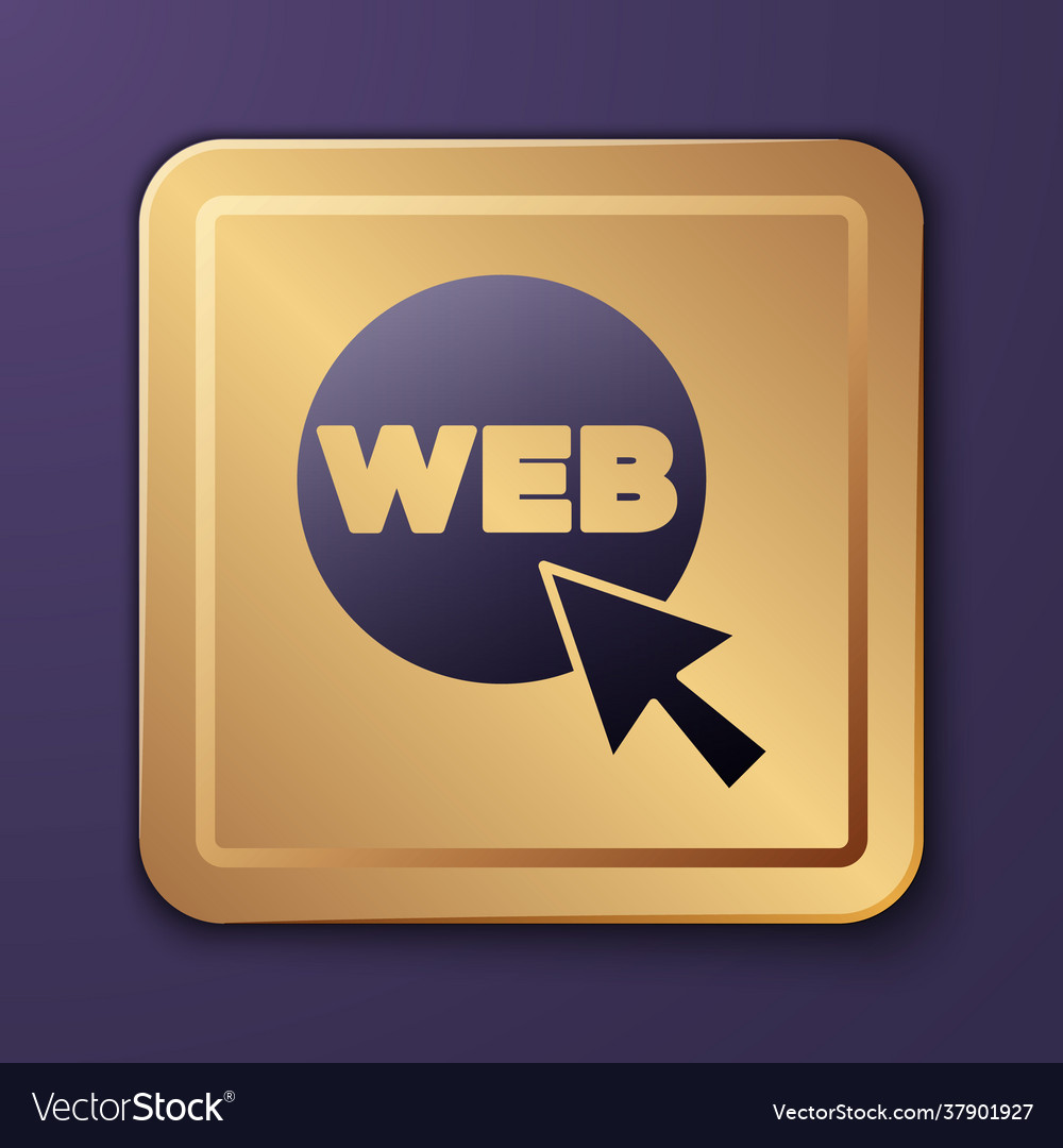 Purple web and graphic design icon isolated Vector Image