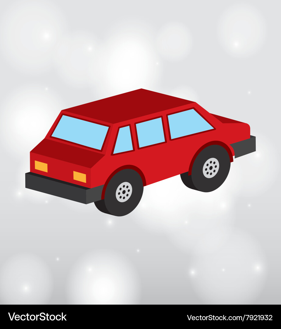 Isometrics car icon design Royalty Free Vector Image