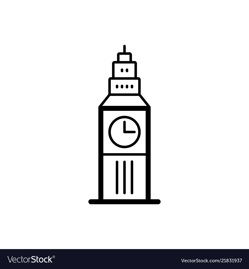 Big ben Royalty Free Vector Image - VectorStock