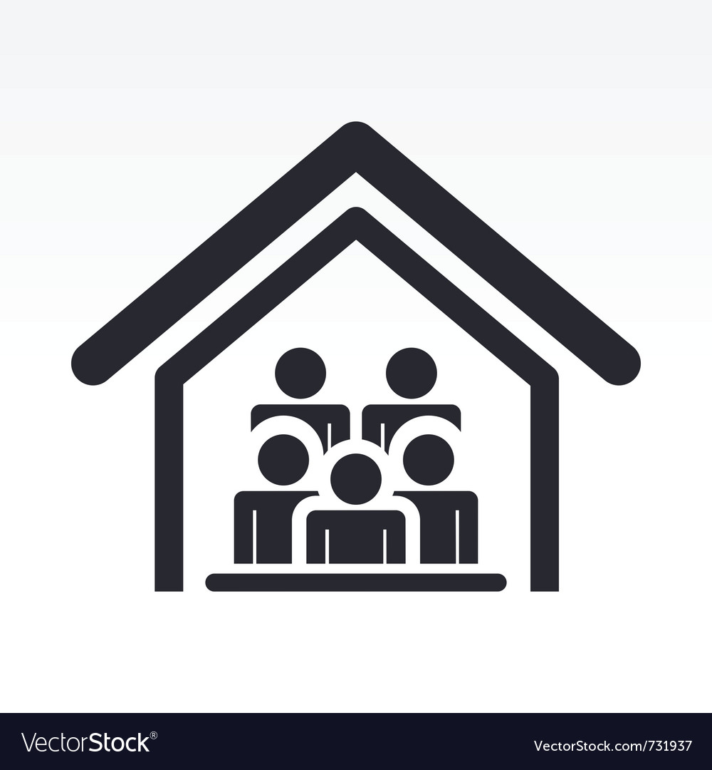 Guests House Icon Royalty Free Vector Image - Vectorstock