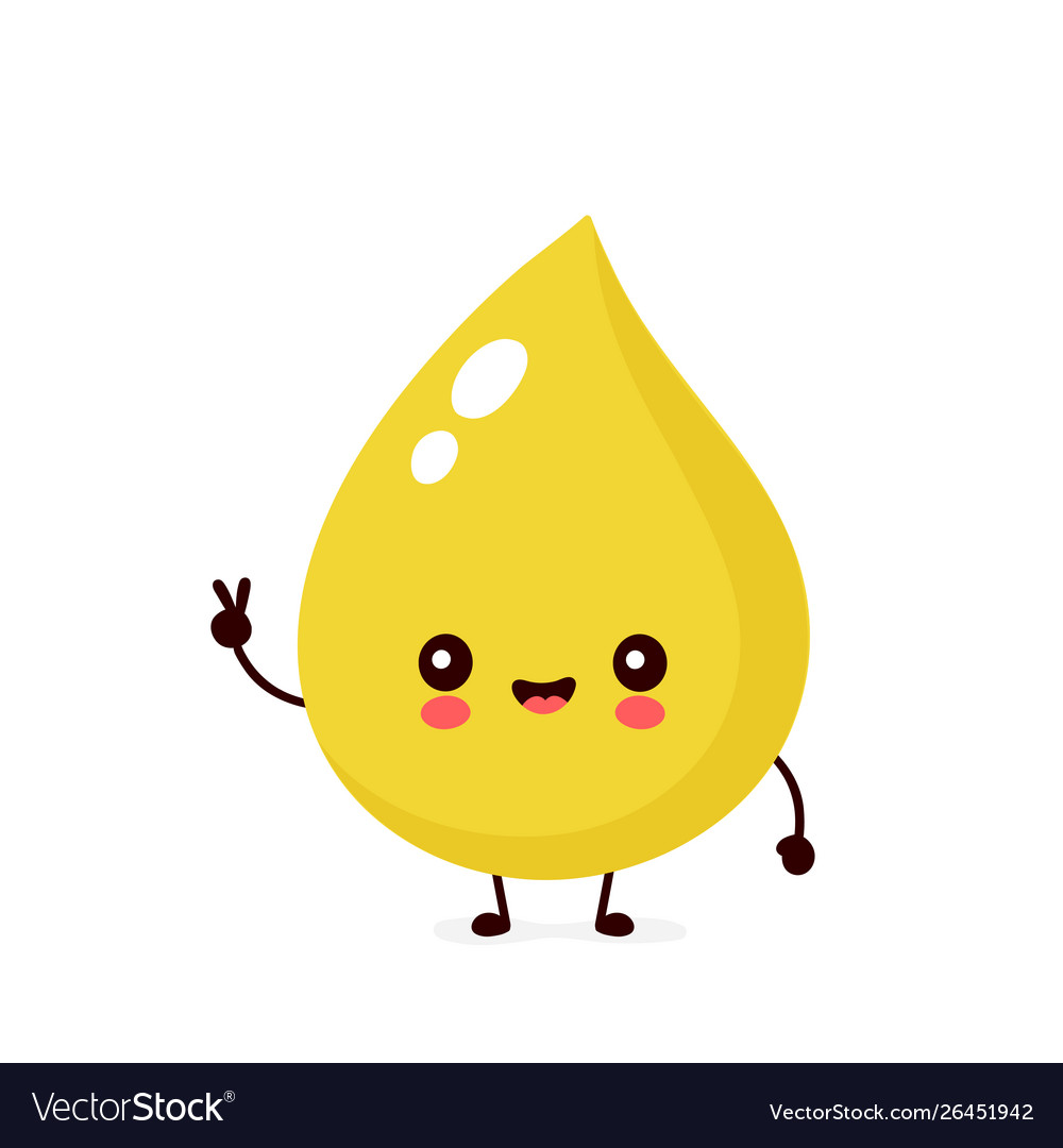 Cute happy smiling urine drop character Royalty Free Vector