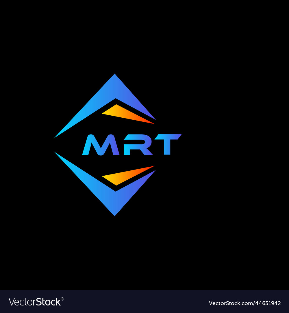 Mrt abstract technology logo design on black Vector Image