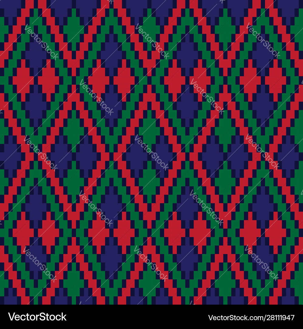 Classic argyle seamless pattern Royalty Free Vector Image