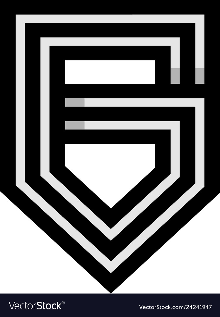 Initial g monogram logo vector image Initial g monogram logo