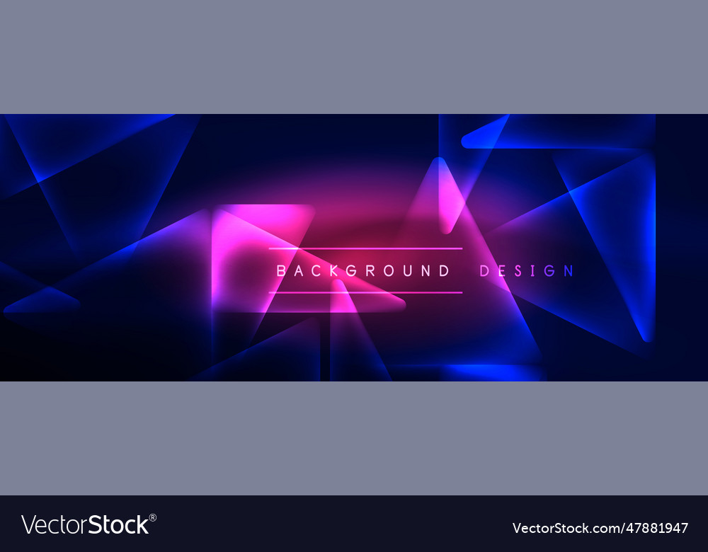 Neon lights hacking geometric background virtual Vector Image