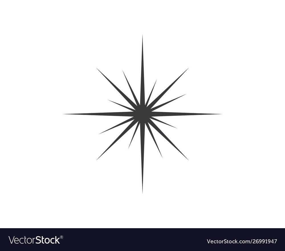 Sparkle light star design Royalty Free Vector Image