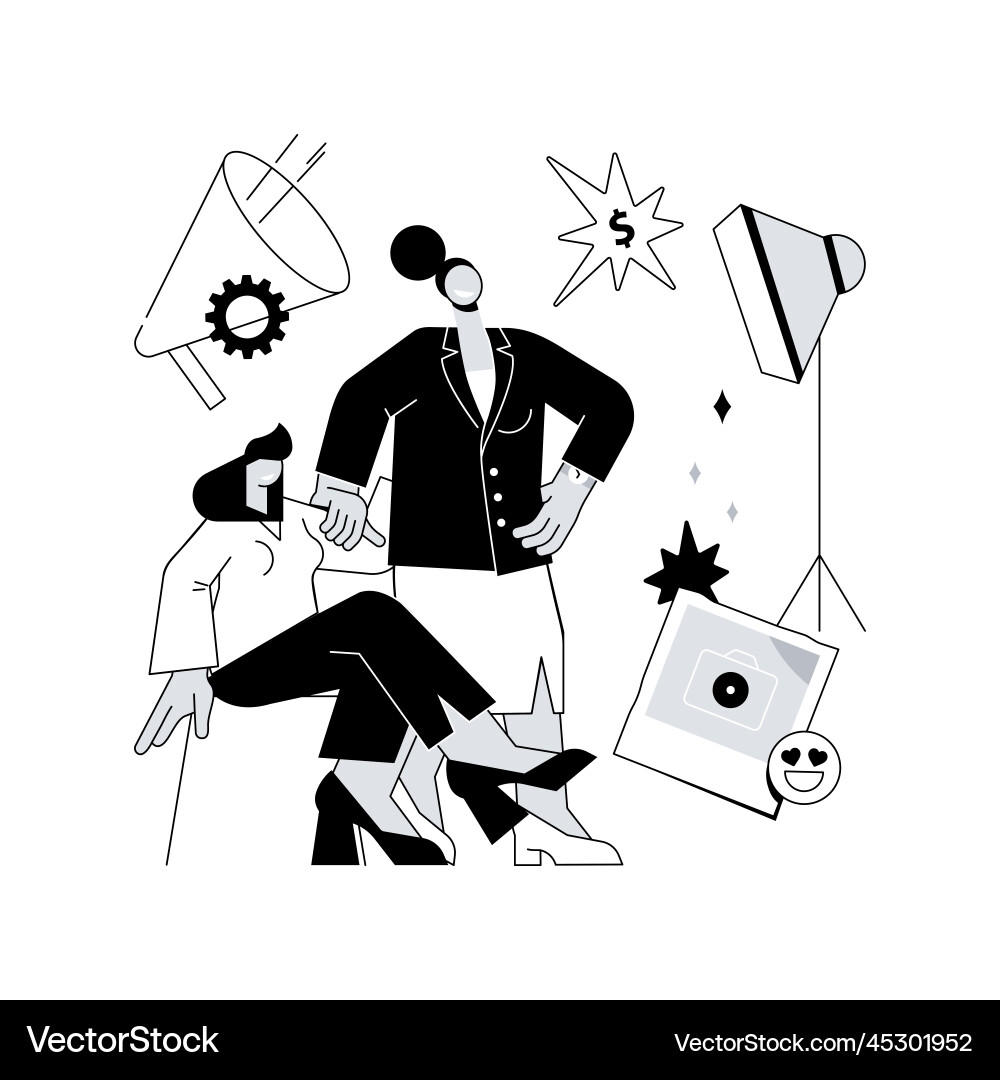 Plus Modles Vector Plus size models abstract concept Royalty Free Vector Image
