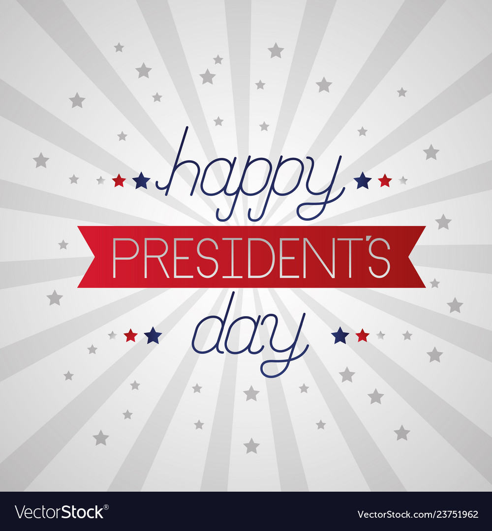 Happy presidents day Royalty Free Vector Image