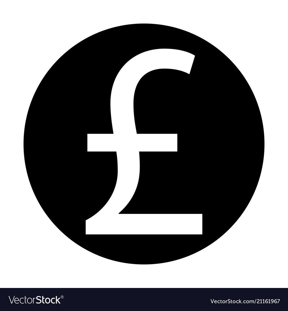 Pound sterling icon Royalty Free Vector Image - VectorStock