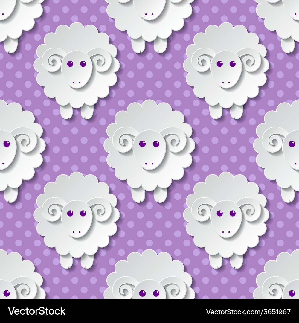Sheep Pattern Design Seamless pattern with sheep Royalty Free Vector Image