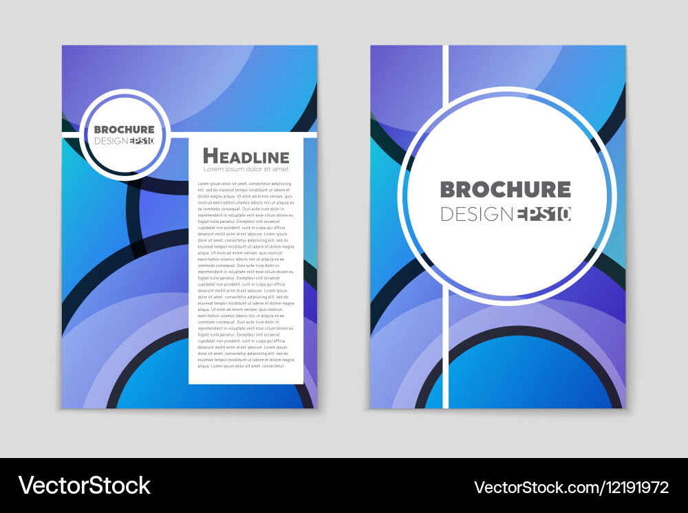 Abstract layout background set for art Royalty Free Vector