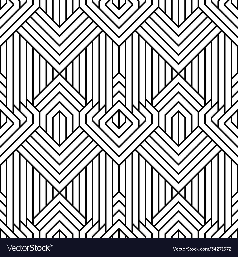 Abstract simple geometric seamless pattern Vector Image