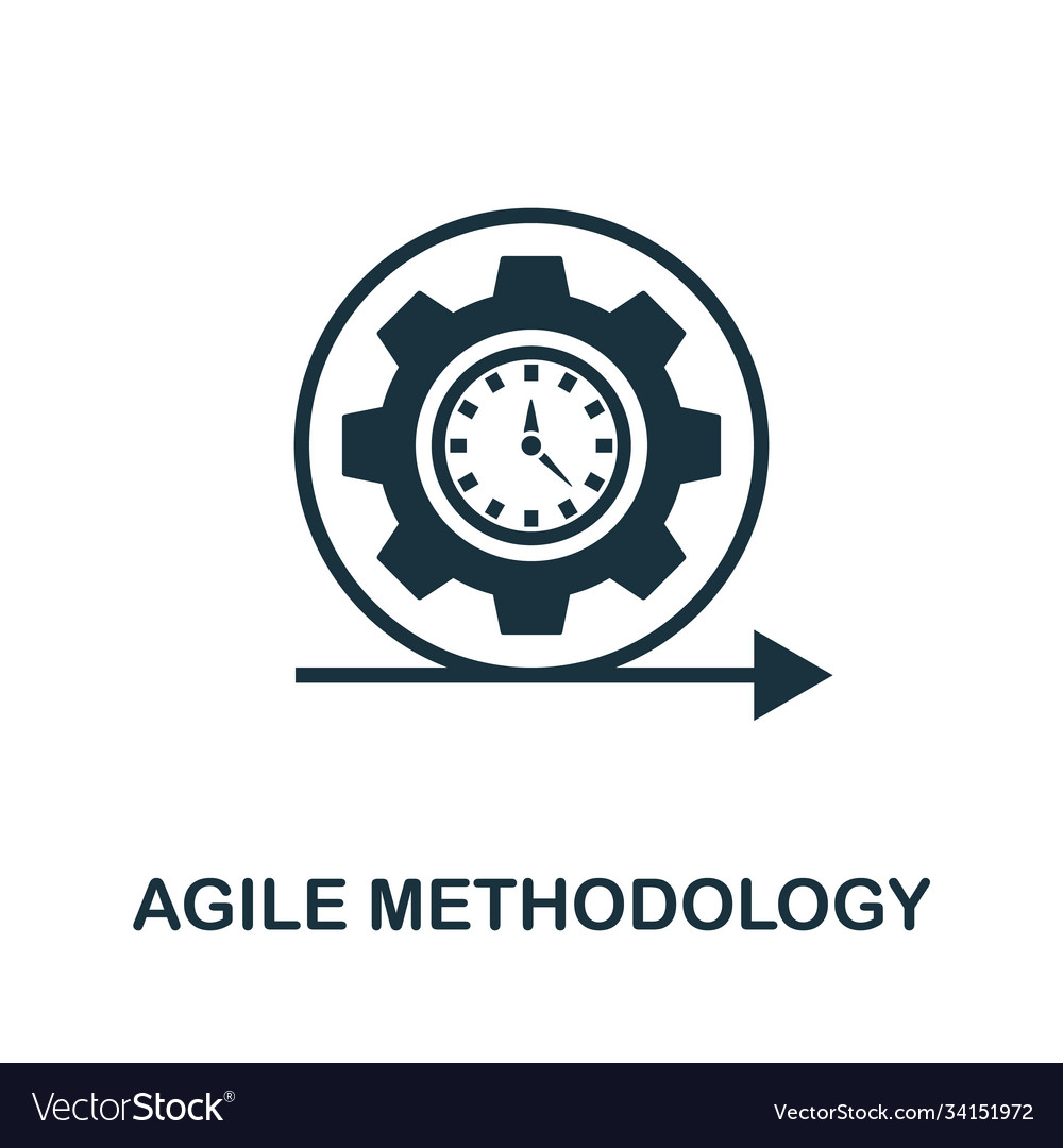 Agile methodology icon simple element from app Vector Image