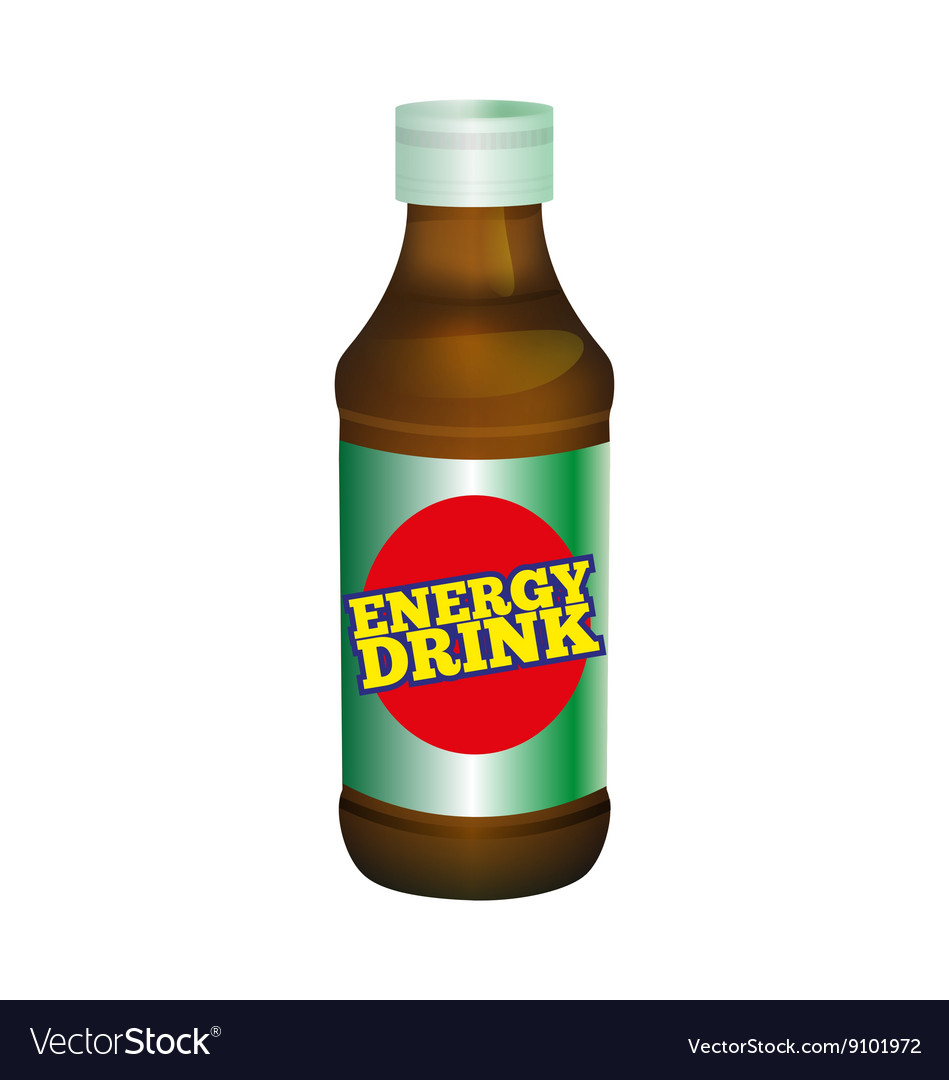 Energy drink bottle Royalty Free Vector Image - VectorStock