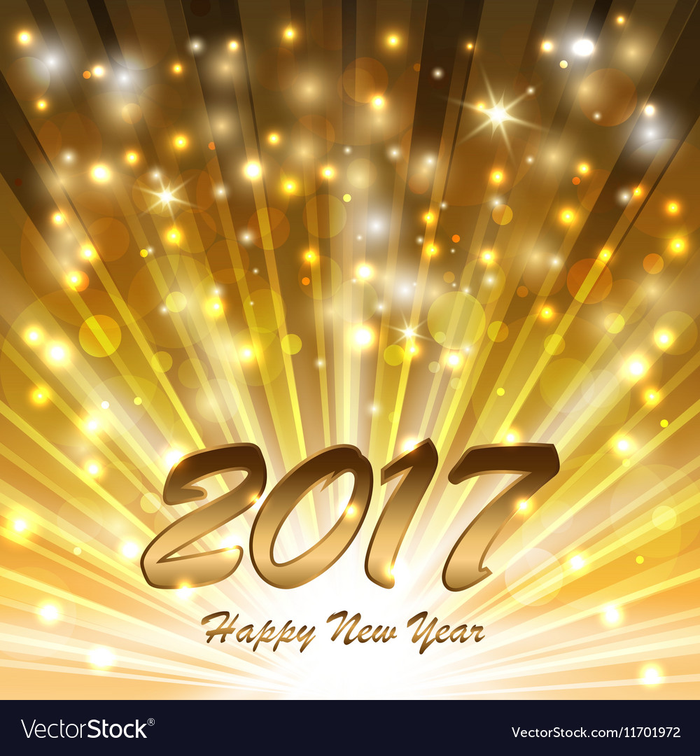 Glittering new year glow Royalty Free Vector Image