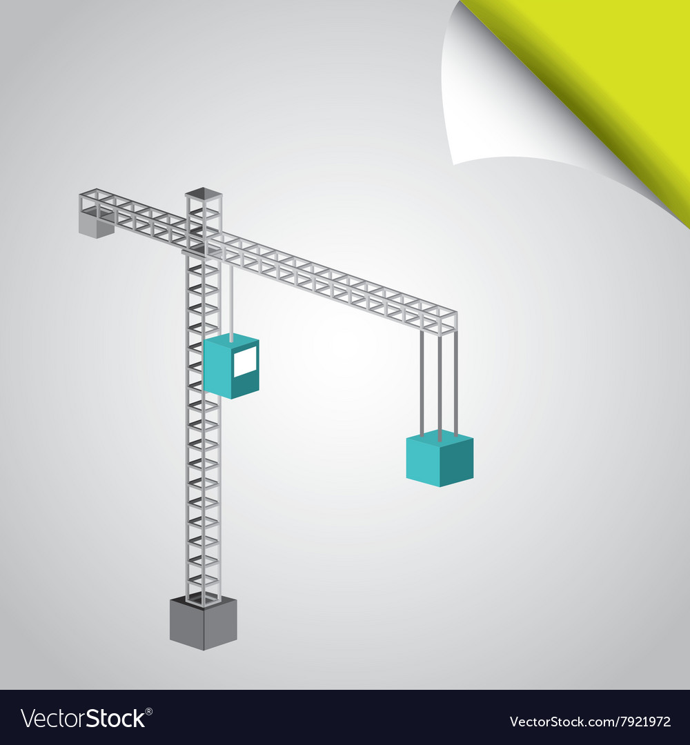 Isometrics industrial icon design Royalty Free Vector Image