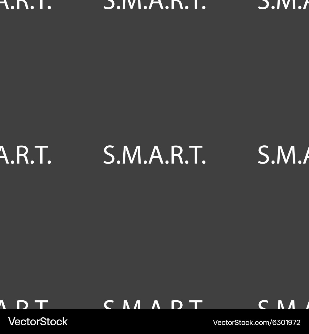 Smart sign icon press button seamless pattern Vector Image