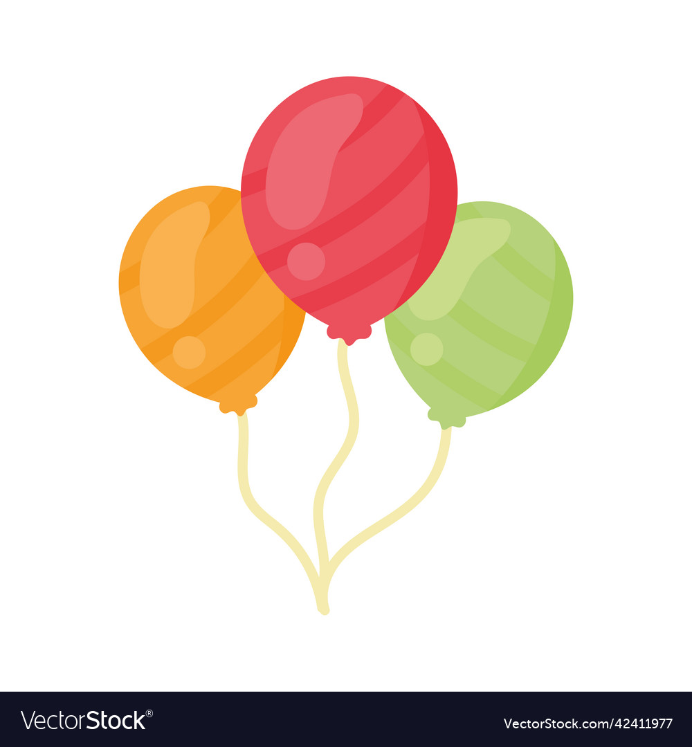 Balloons Helium Float Royalty Free Vector Image