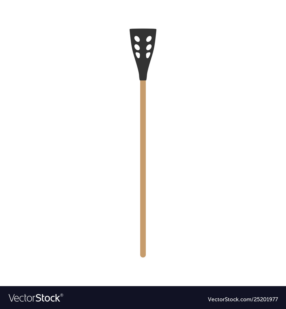 Broomball stick sport icon active equipment Vector Image