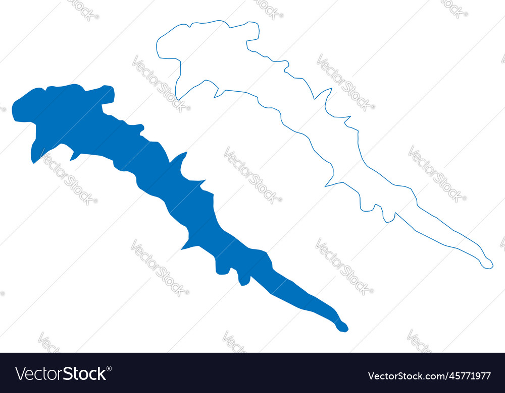 Lake karasuu kyrgyzstan kyrgyz republic map Vector Image