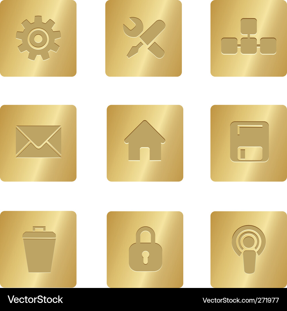 Network icons Royalty Free Vector Image - VectorStock